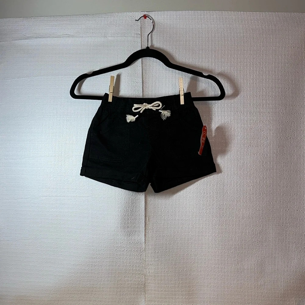 WONDER NATION Girls Black NWT Shorts Size S 6/6X